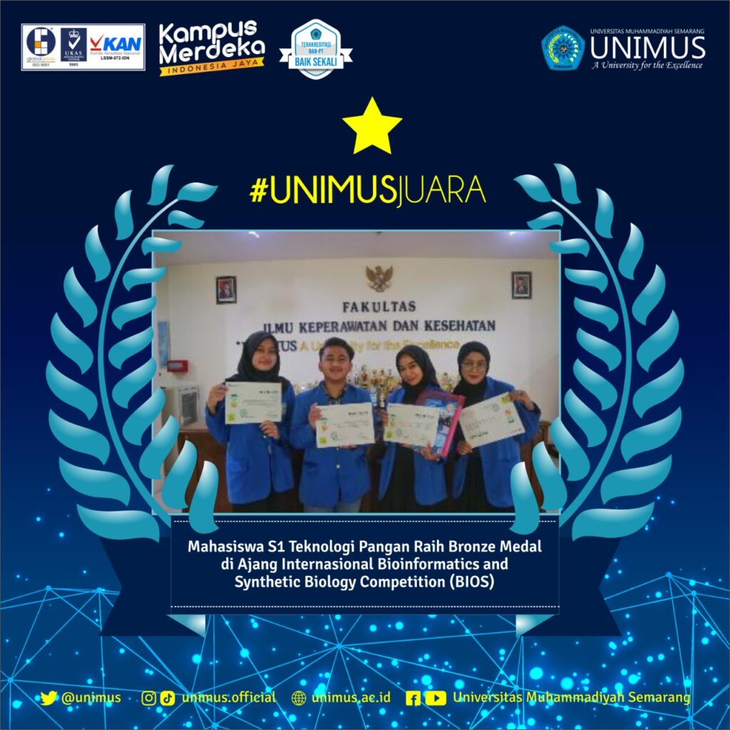 Teknologi Pangan Unimus Juara Di Ajang Internasional Teknologi Pangan