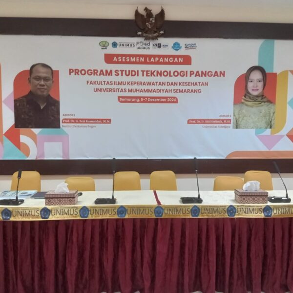 Selamat Datang Asesor BAN PT di Prodi Teknologi Pangan Unimus