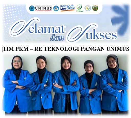 Read more about the article PKM-RE  Tim Teknologi Pangan Unimus Lolos Seleksi Nasional