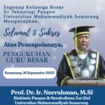 Mengenal Prof Nurrahman, Guru Besar Teknologi Pangan Unimus