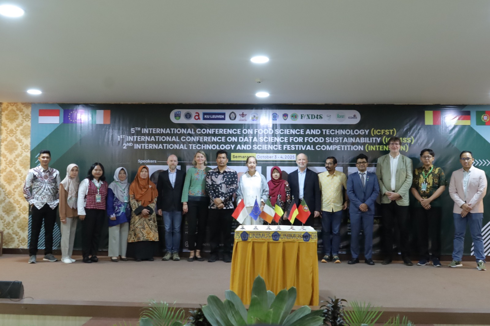 Read more about the article Selamat datang delegasi Erasmus+ EU di Unimus 1st  International Conference on Data Science for Food Sustainability (ICD4SS)