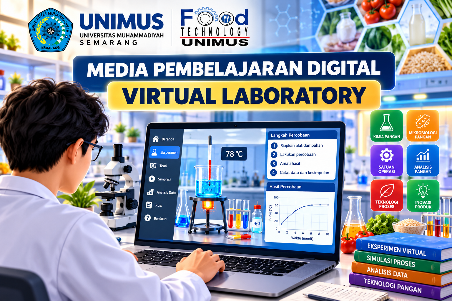 Virtual Laboratory Mempermudah Belajar Teknologi Pangan